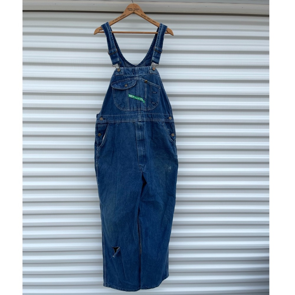 Vintage Key Imperial Men’s Denim Overalls 42x29 Gem